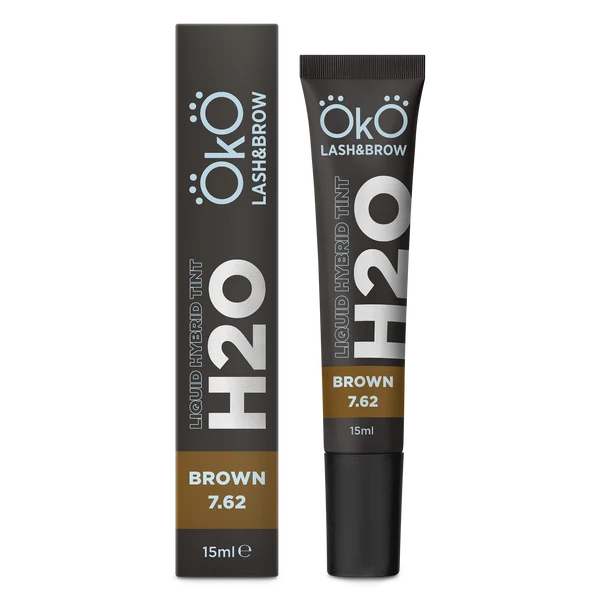 OkO Lash & Brow H20 Liquid Hybrid Tint, Brown 7.62, 15 ml