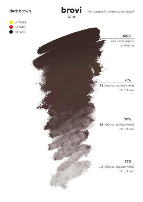 Brovi PMU - Dark Brown 10ml (Old Packaging)