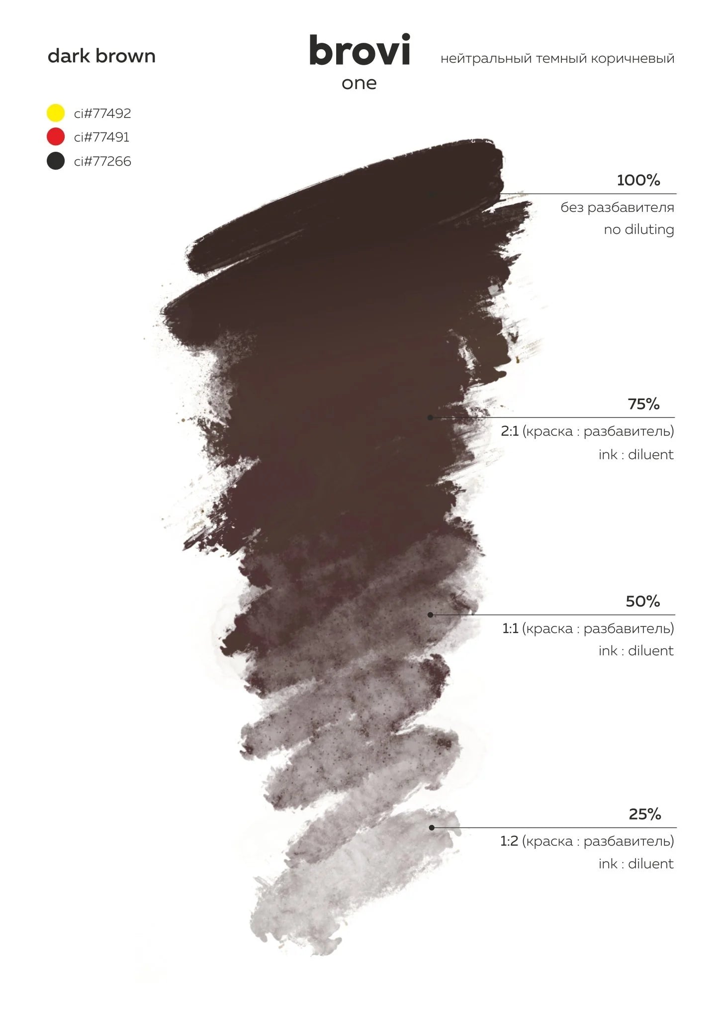 Brovi PMU - Dark Brown 5ml