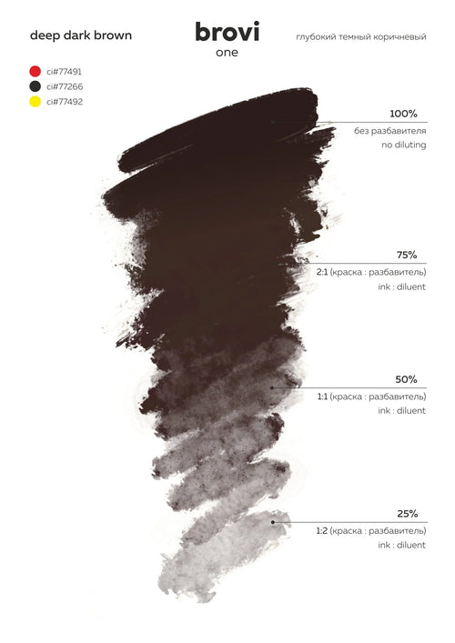 Brovi PMU - Deep Dark Brown 10ml (Old Packaging)