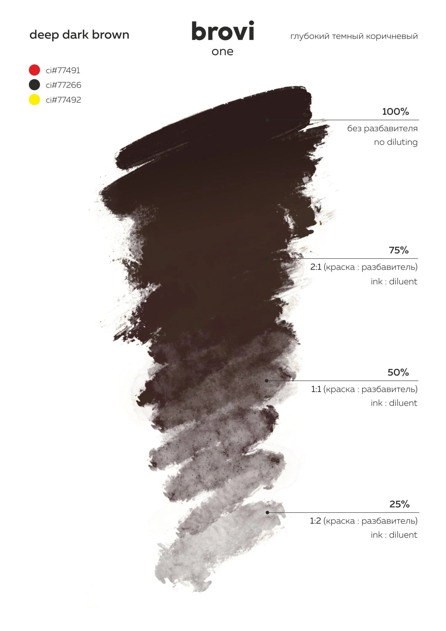 Brovi PMU - Deep Dark Brown 5ml